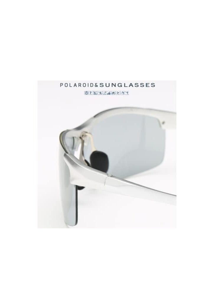 Aluminum-Magnesium Spectacle Frame Polarized Sports Sunglasses - Image 4